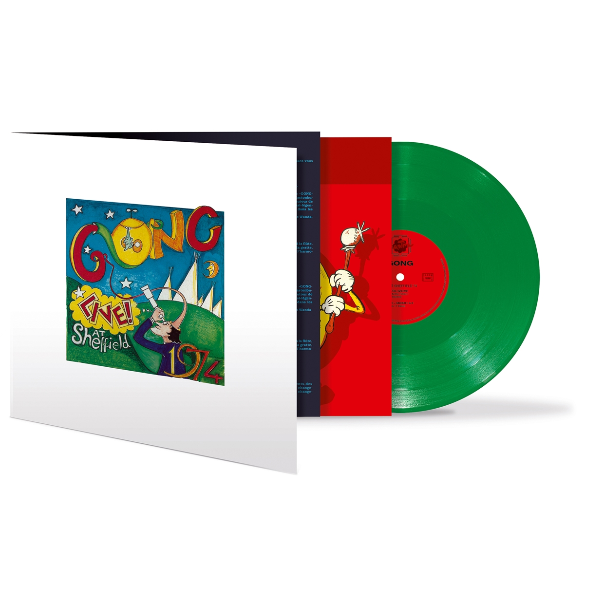 GONG - LIVE! AT SHEFFIELD 1974 (GREEN VINYL) - Vinyl Record DLP image 1