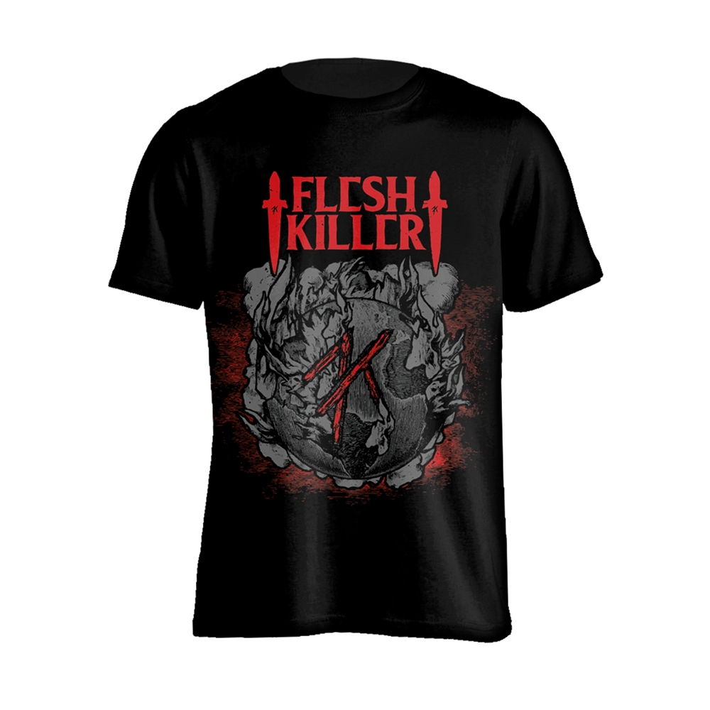 FLESHKILLER - RED LOGO - tshirt - T Shirt - Size M image 1