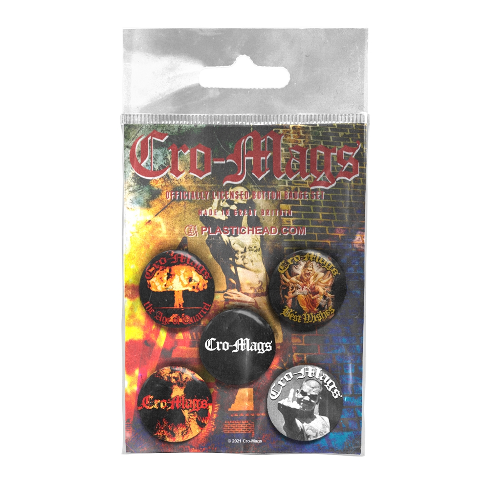 CRO-MAGS - BUTTON BADGE SET - BADGEP image 1