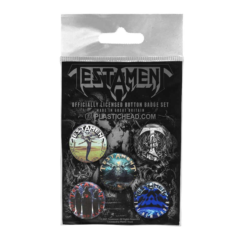 TESTAMENT - BUTTON BADGE SET - BADGEP image 1