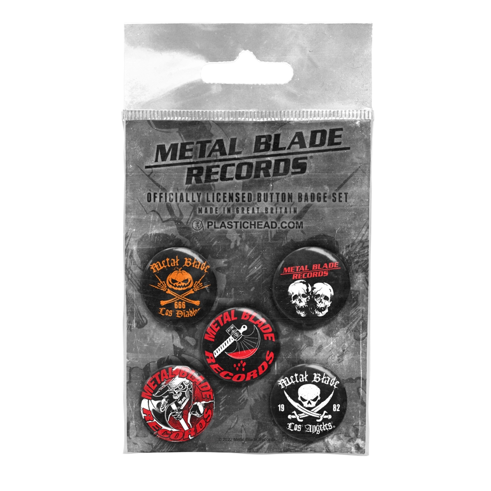 METAL BLADE RECORDS - BUTTON BADGE SET - BADGEP image 1