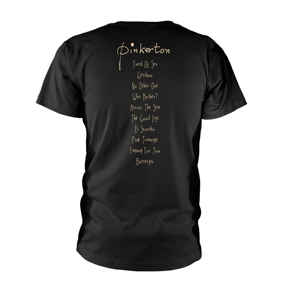 WEEZER PINKERTON - BLACK T-Shirt, Front & Back Print