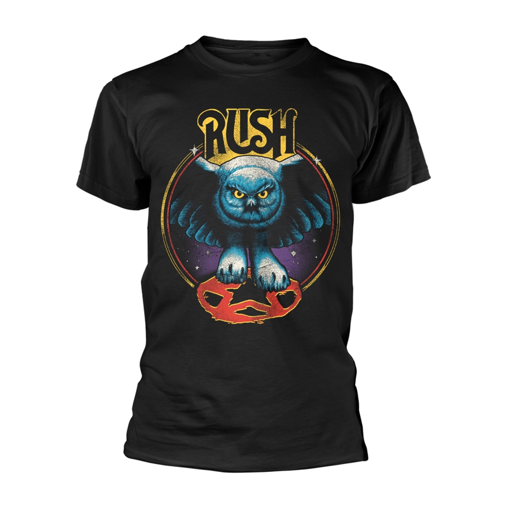 RUSH OWL STAR T-Shirt Large BLACK