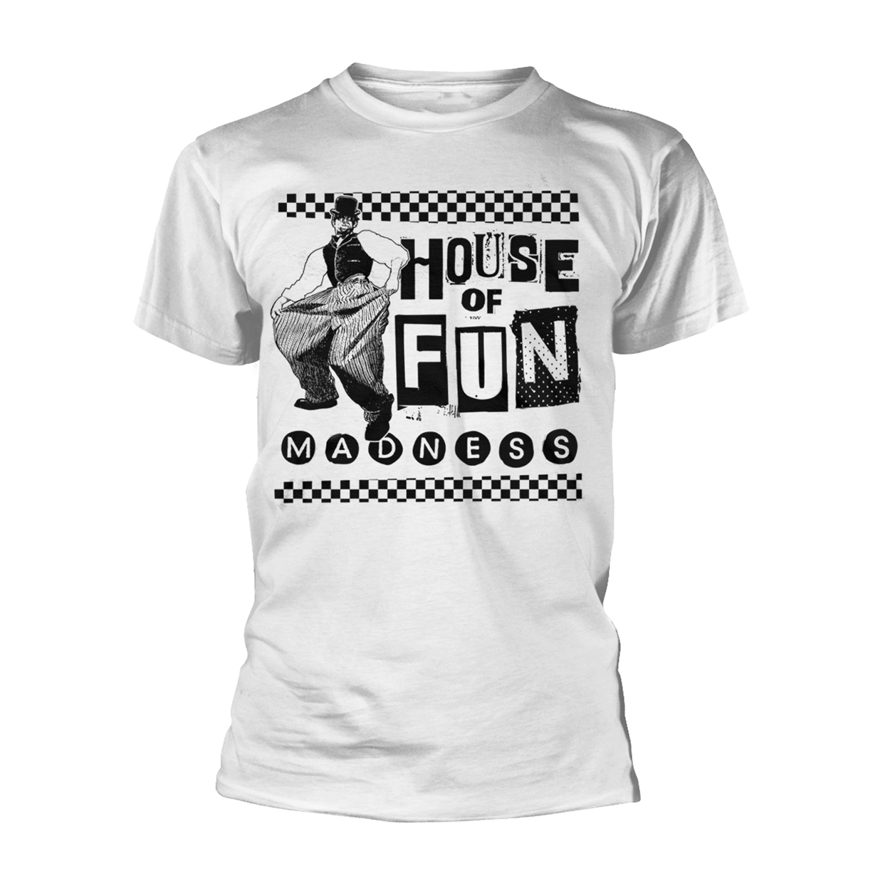MADNESS BAGGY HOUSE OF FUN T-Shirt Small WHITE