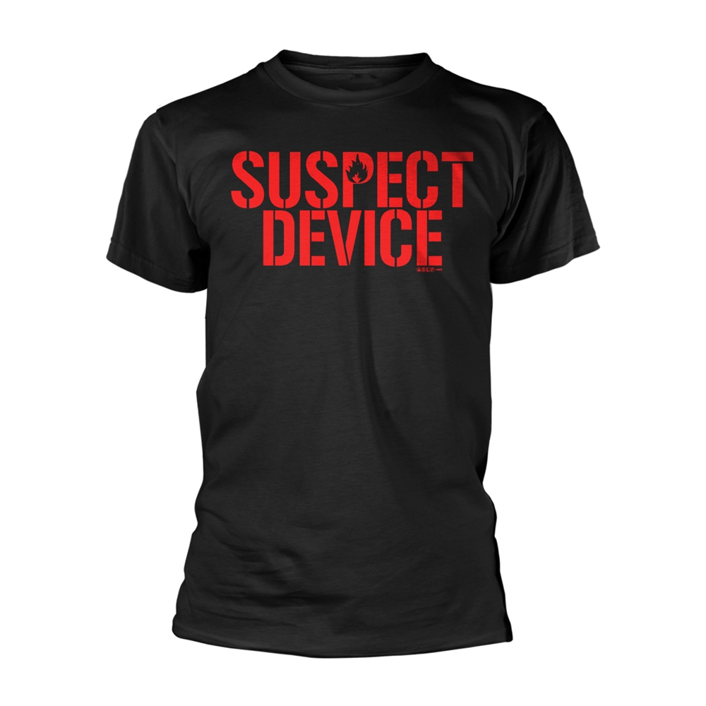 STIFF LITTLE FINGERS SUSPECT DEVICE (BLACK) T-Shirt Small BLACK