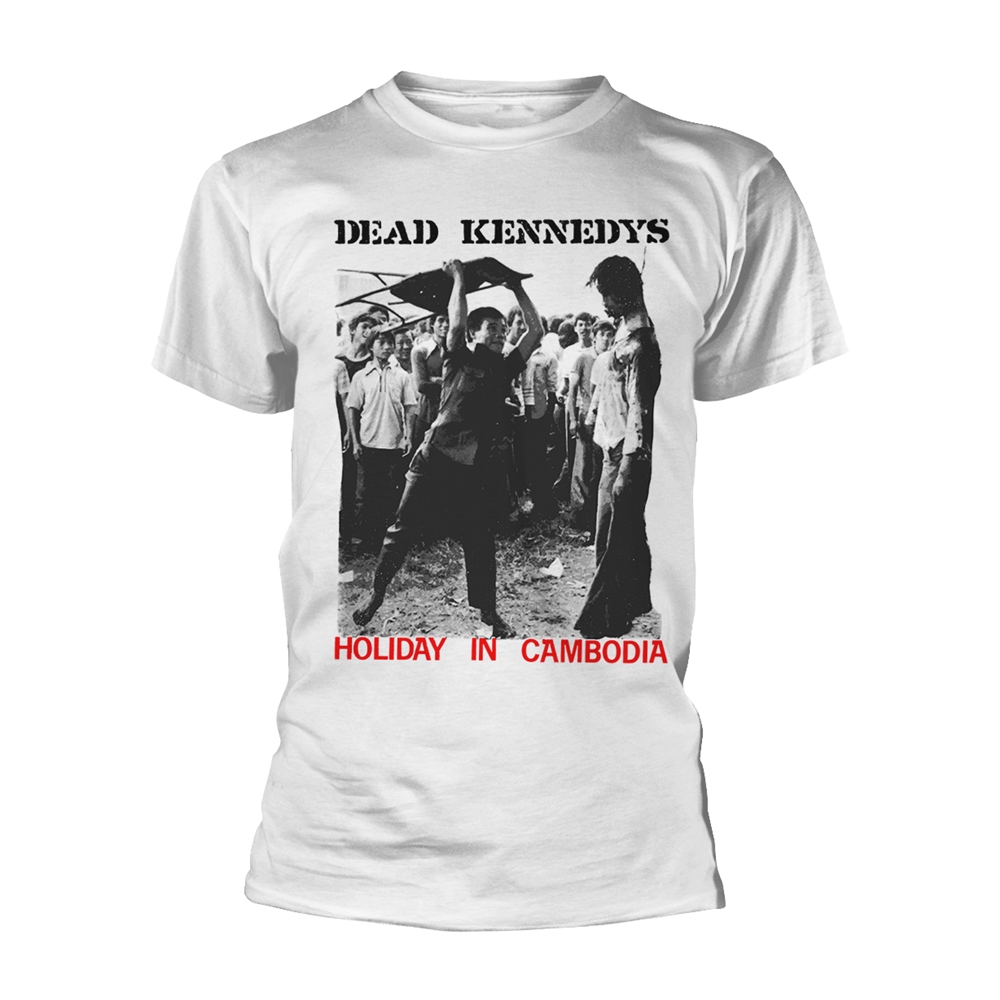 DEAD KENNEDYS HOLIDAY IN CAMBODIA (WHITE) T-Shirt Small WHITE
