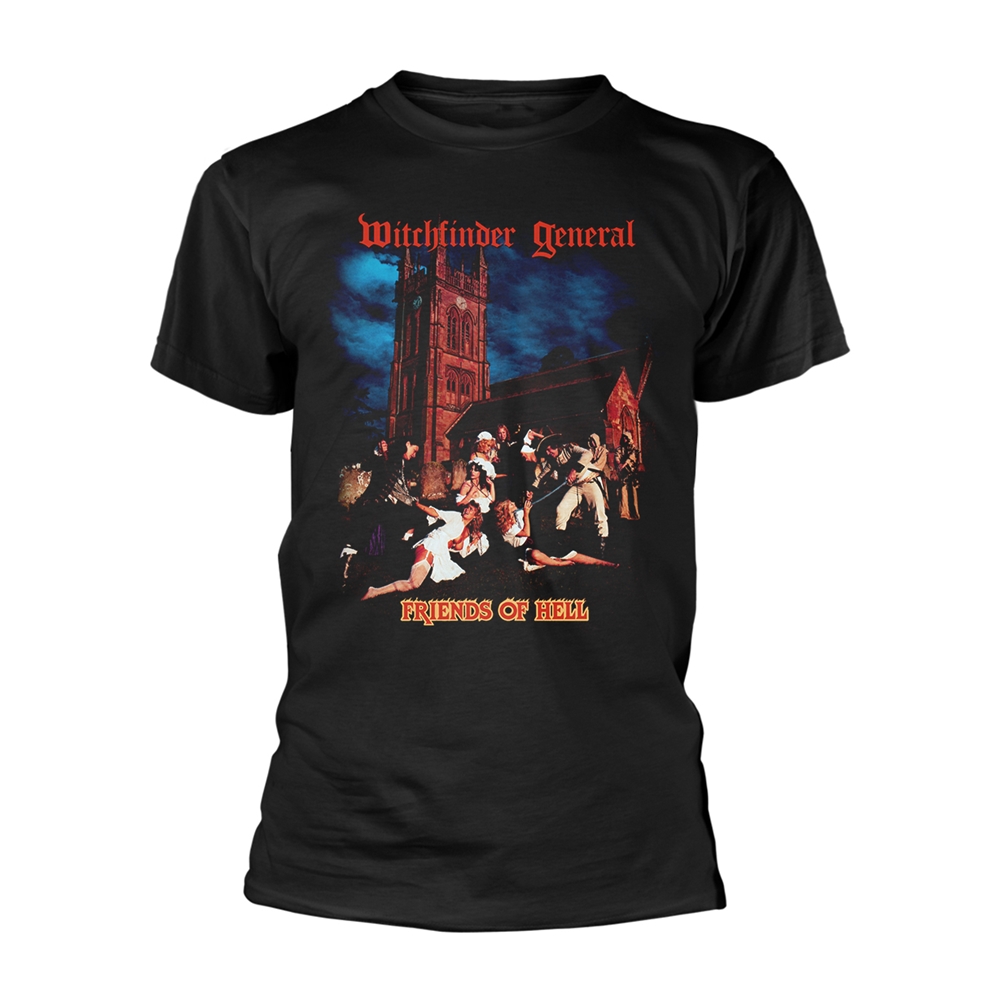WITCHFINDER GENERAL FRIENDS OF HELL T-Shirt Medium BLACK