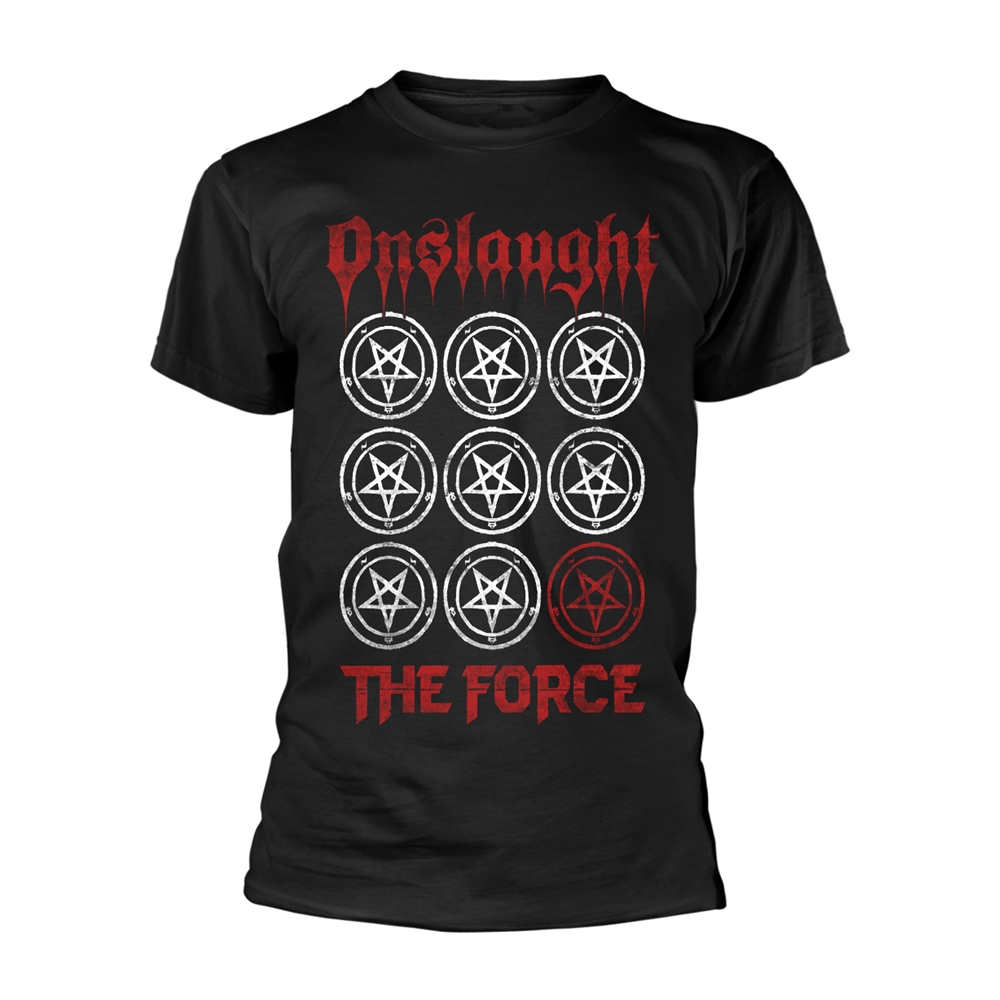 ONSLAUGHT THE FORCE (PENTAGRAMS) T-Shirt XX-Large BLACK