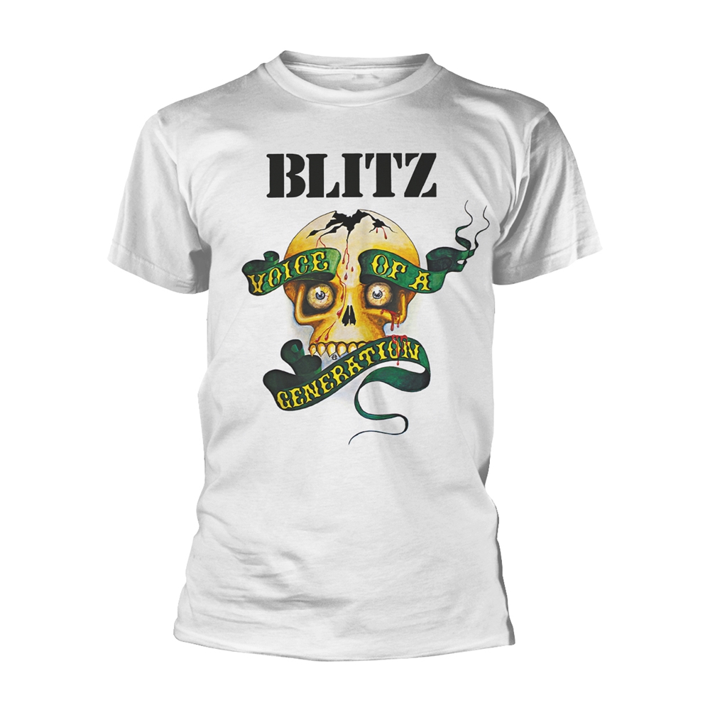 BLITZ VOICE OF A GENERATION (WHITE) T-Shirt XX-Large WHITE