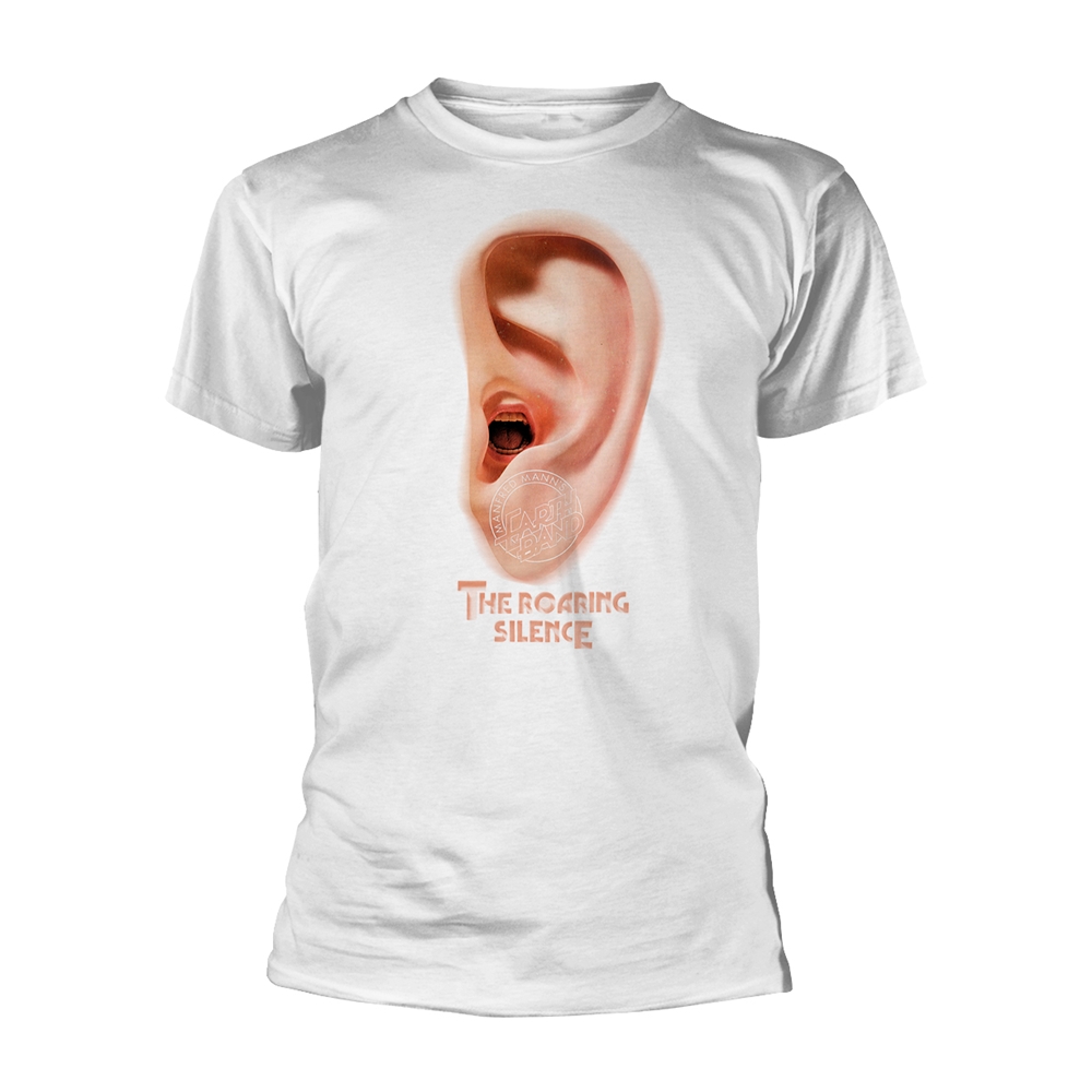 MANFRED MANN'S EARTH BAND THE ROARING SILENCE T-Shirt Large WHITE