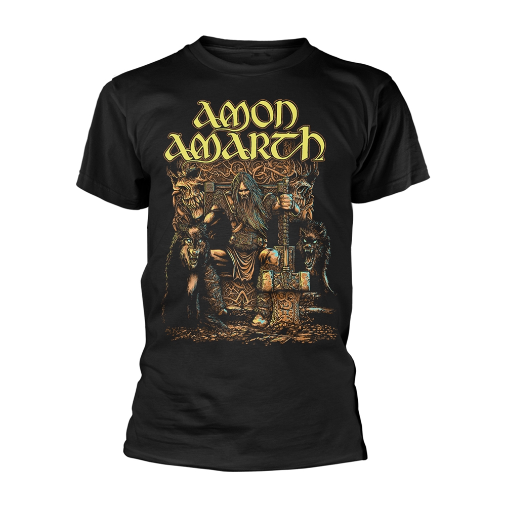 AMON AMARTH THOR T-Shirt Medium BLACK