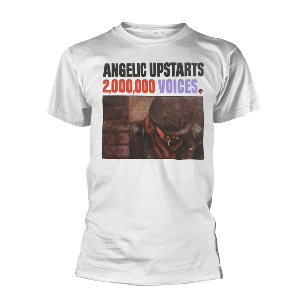 ANGELIC UPSTARTS 2,000,000 VOICES T-Shirt XX-Large WHITE