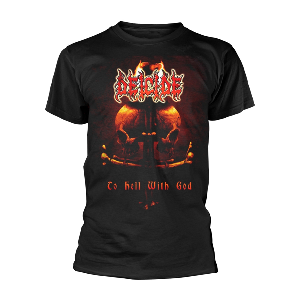 DEICIDE TO HELL WITH GOD TOUR 2012 T-Shirt Medium BLACK