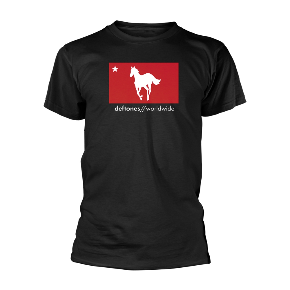 DEFTONES WHITE PONY WORLDWIDE T-Shirt Medium BLACK