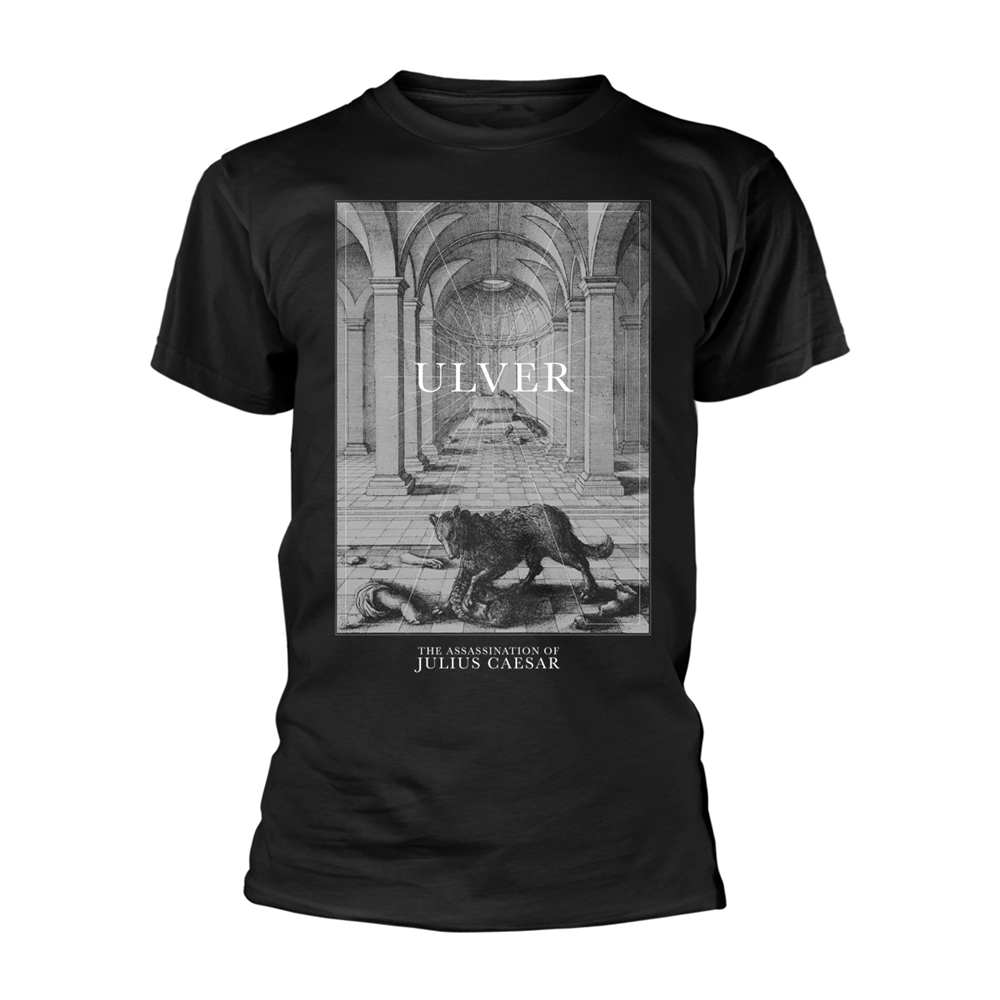 ULVER THE WOLF AND THE STATUE T-Shirt Large BLACK