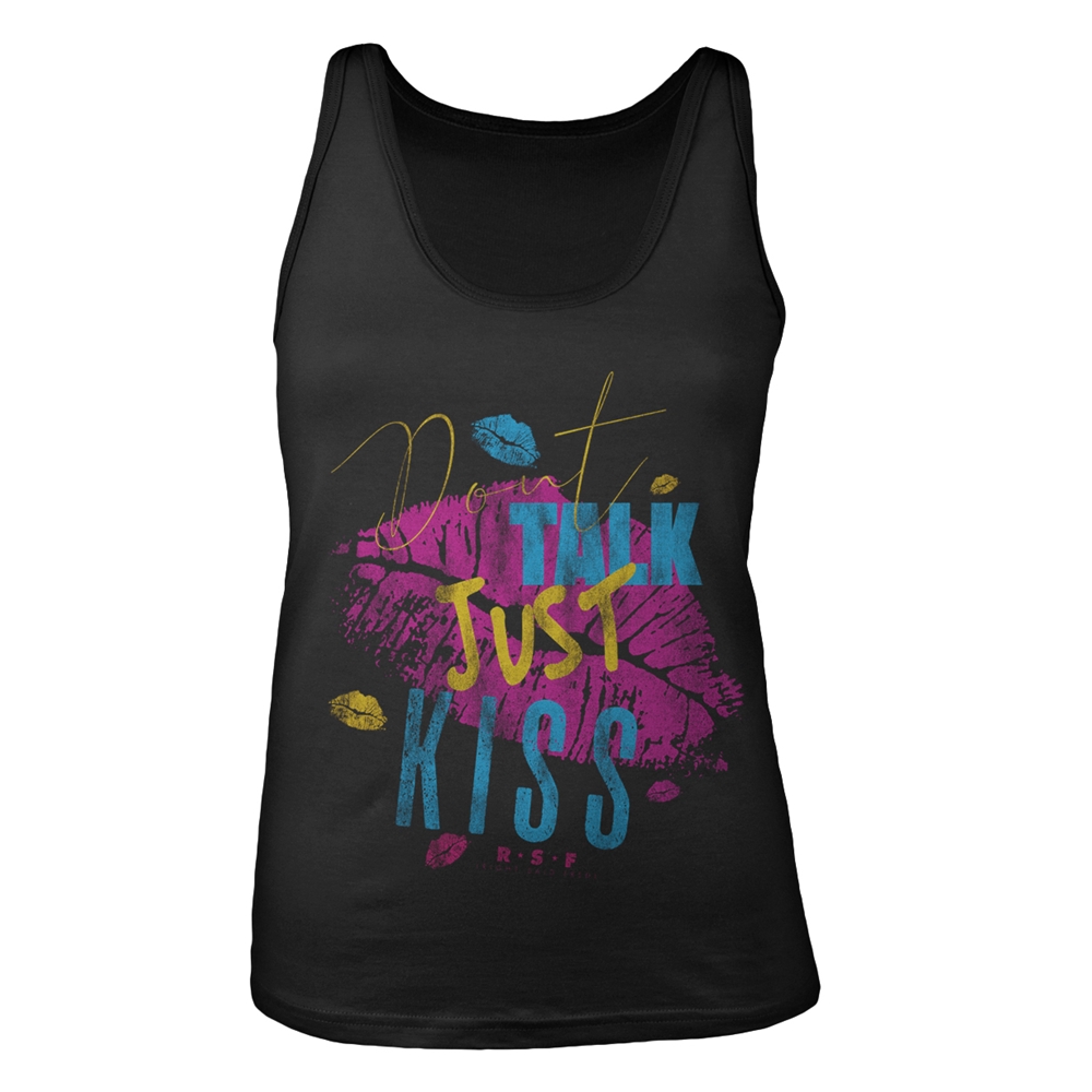 RIGHT SAID FRED DON'T TALK JUST KISS (LIPS) Tank Vest Medium BLACK