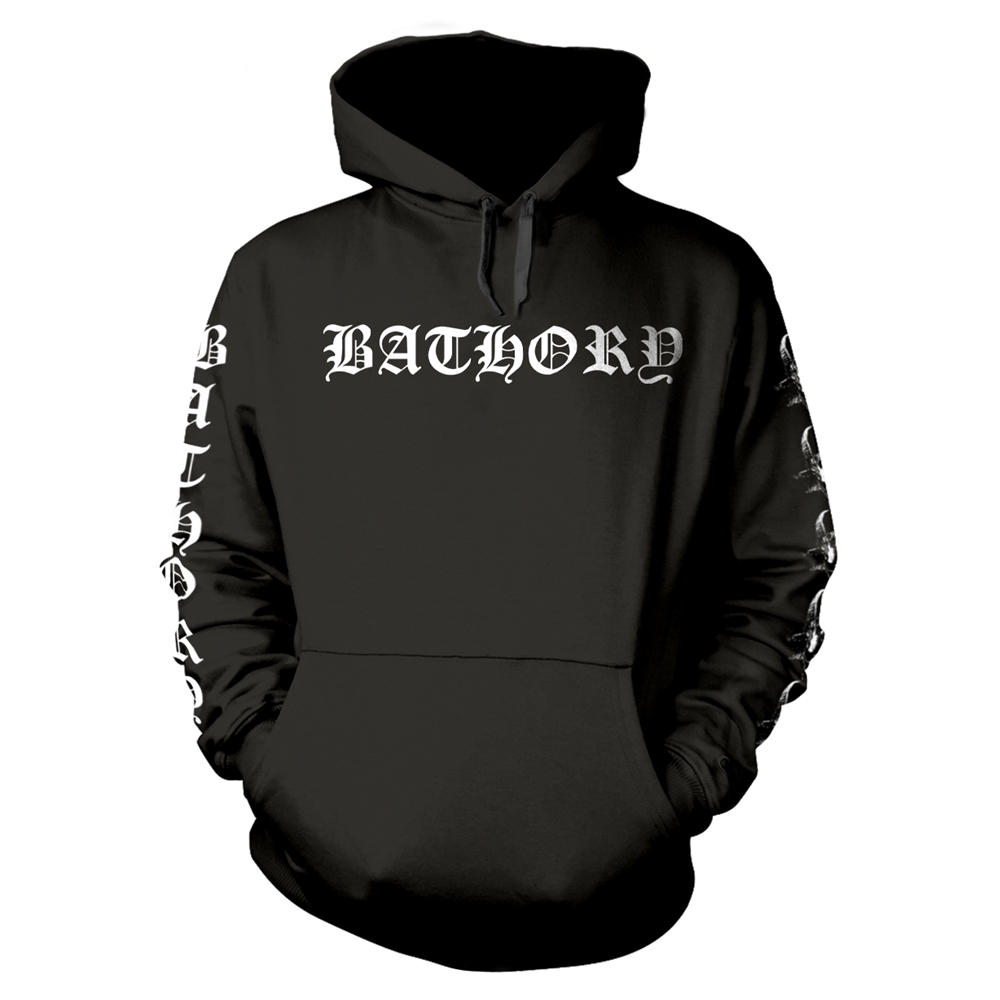 BATHORY LOGO Hooded Sweatshirt XX-Large BLACK