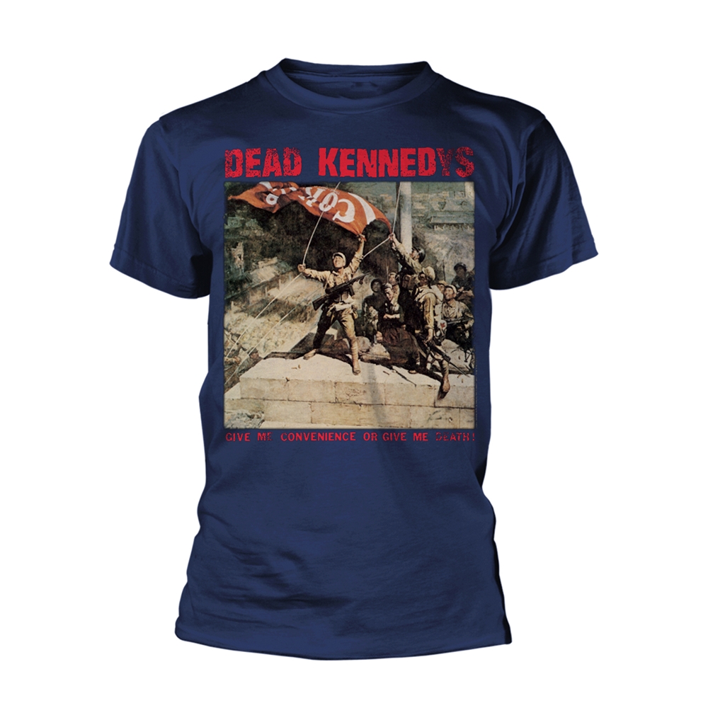 DEAD KENNEDYS CONVENIENCE OR DEATH (NAVY) T-Shirt Small BLUE