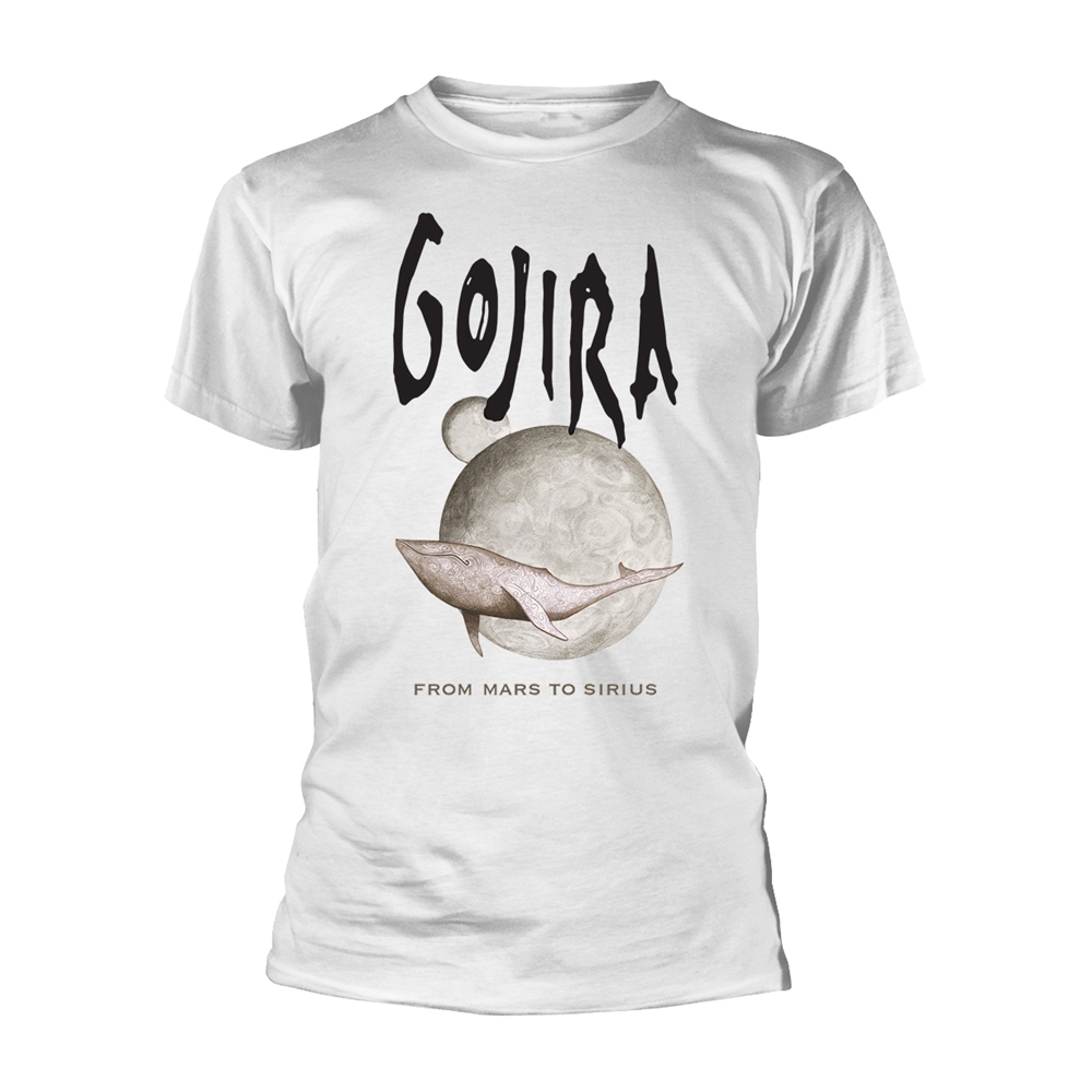 GOJIRA WHALE FROM MARS (ORGANIC) T-Shirt Large WHITE