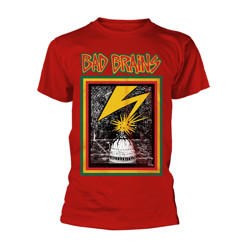 BAD BRAINS BB (RED) T-Shirt Small RED