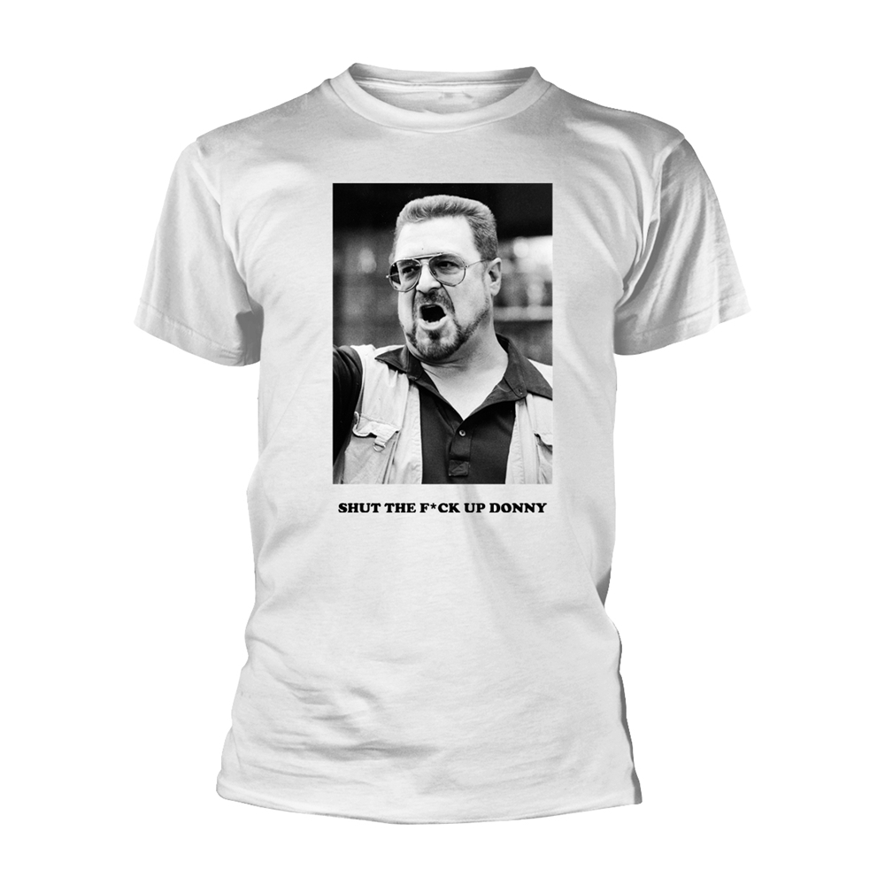 BIG LEBOWSKI, THE SHUT THE F*CK UP DONNY T-Shirt Medium WHITE