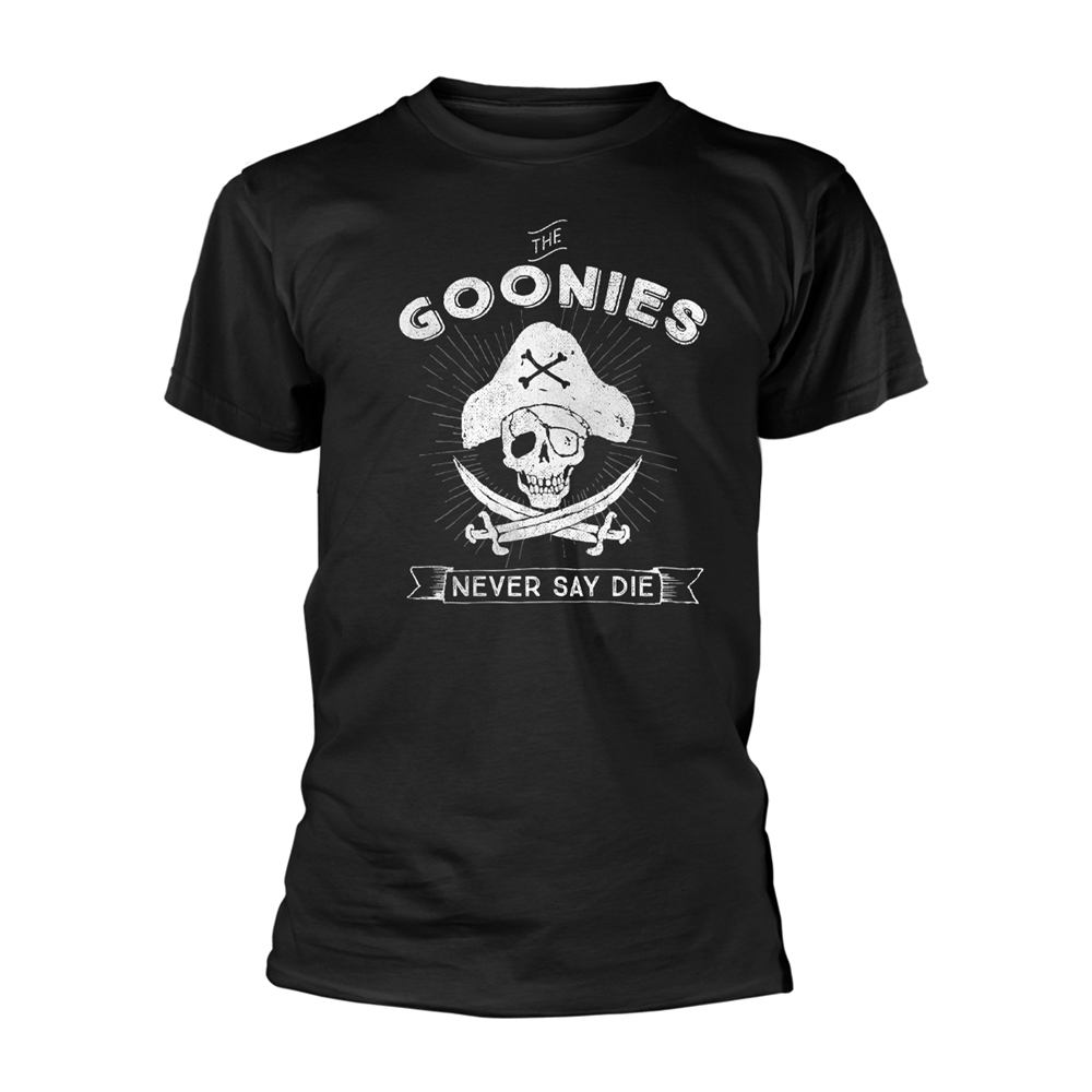 GOONIES, THE NEVER SAY DIE T-Shirt Large BLACK