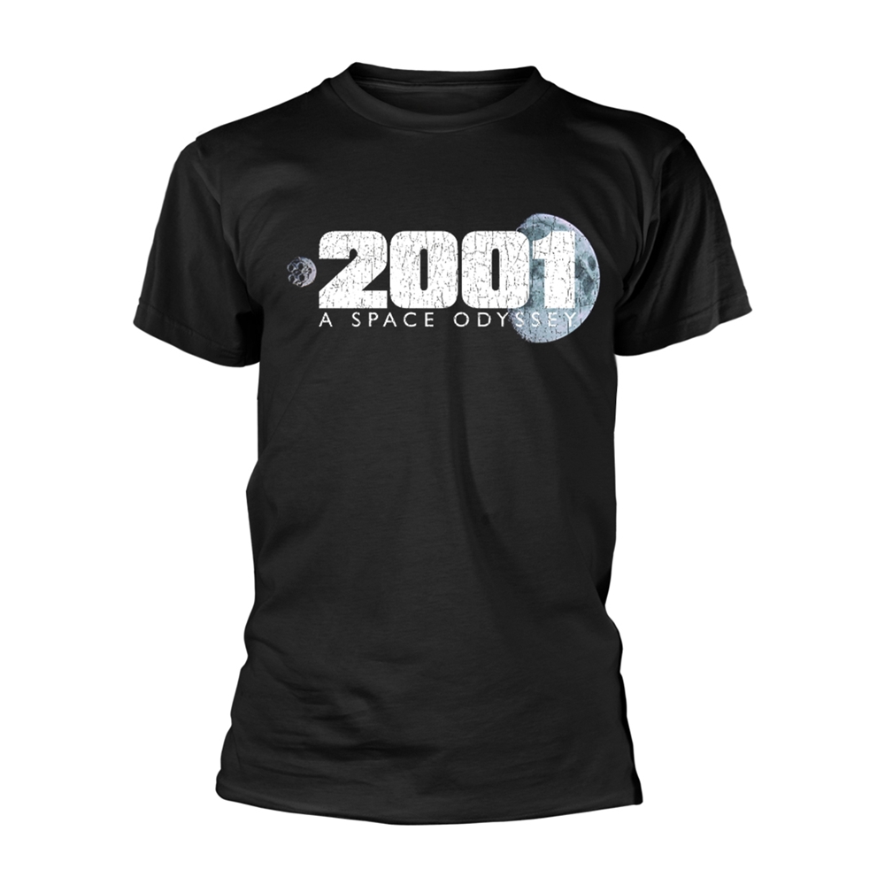 2001: A SPACE ODYSSEY MOON T-Shirt Medium BLACK