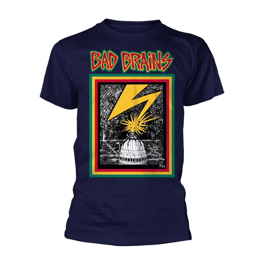 BAD BRAINS BB (NAVY) T-Shirt XX-Large BLUE