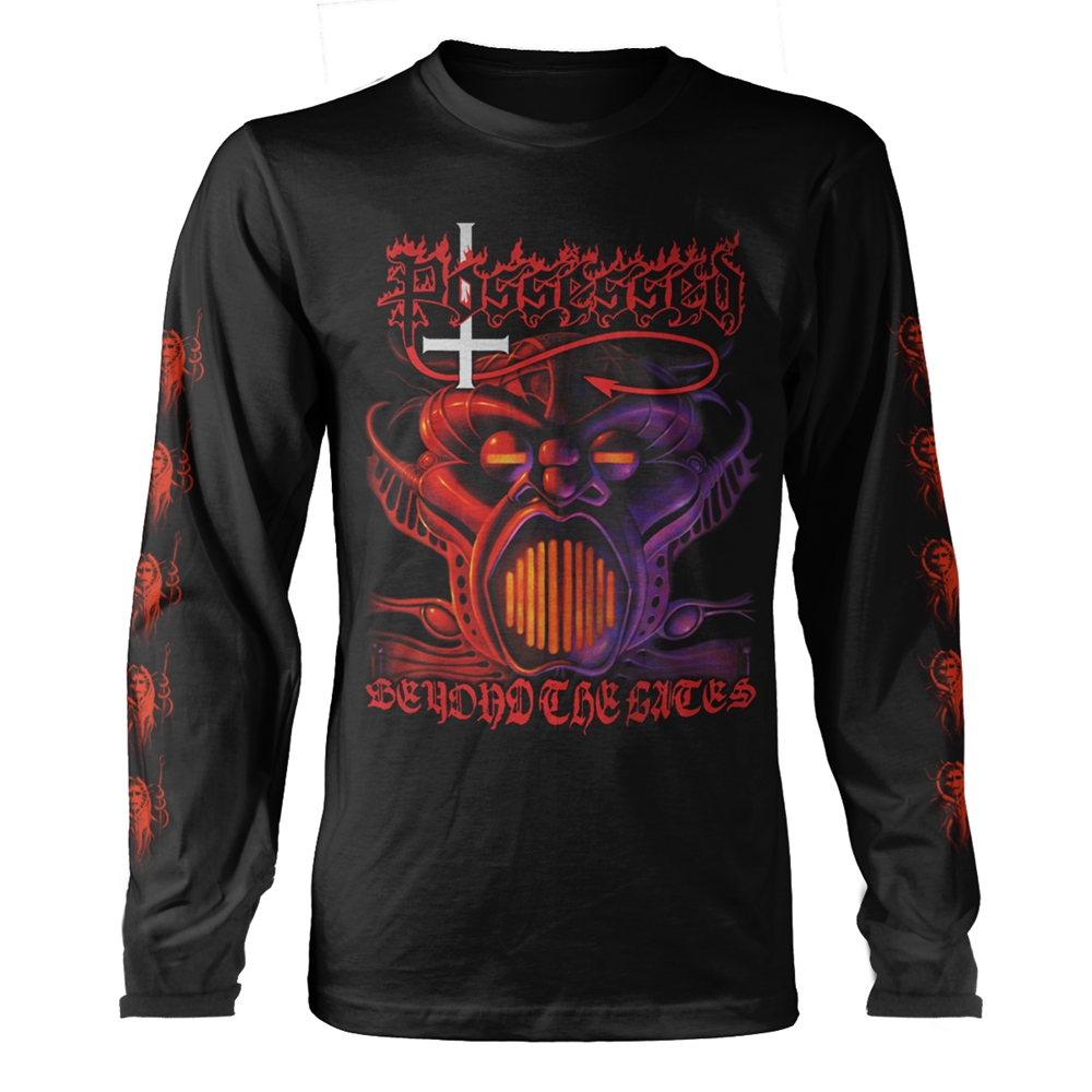POSSESSED BEYOND THE GATES Long Sleeve Shirt XX-Large BLACK