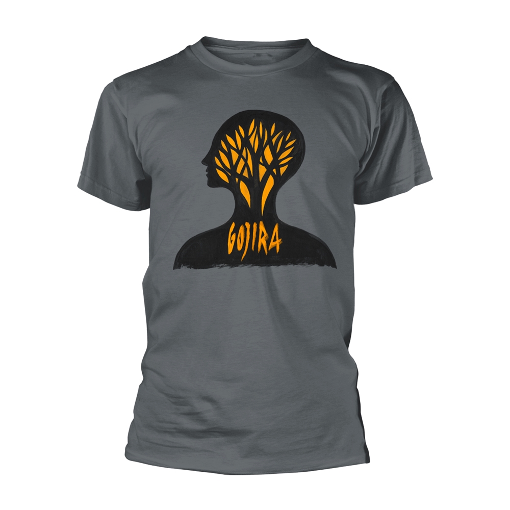 GOJIRA HEADCASE (ORGANIC) T-Shirt Small GREY