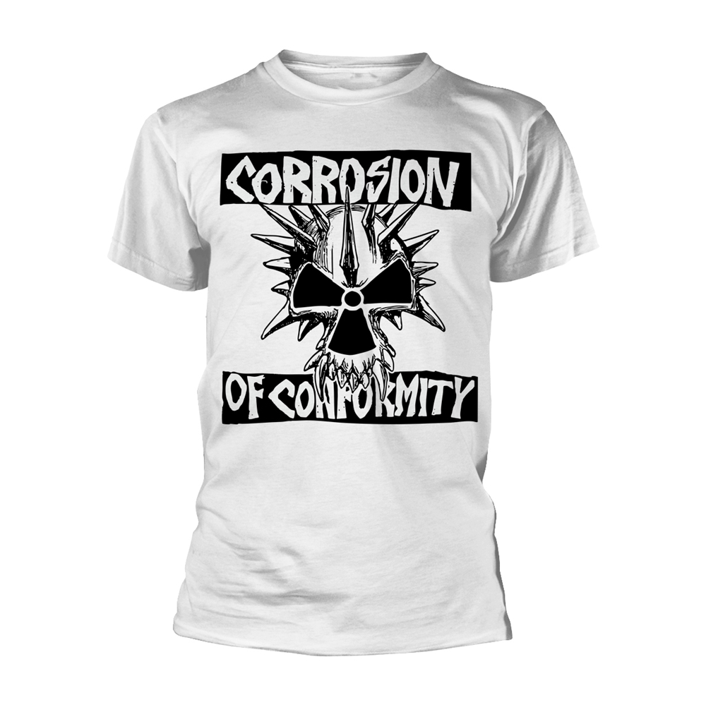 CORROSION OF CONFORMITY SKULL LOGO (WHITE) T-Shirt XX-Large WHITE