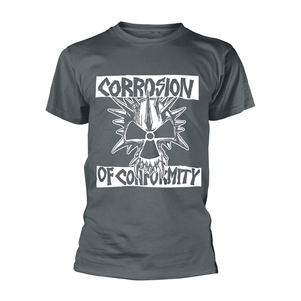 CORROSION OF CONFORMITY SKULL LOGO (GREY) T-Shirt XX-Large GREY