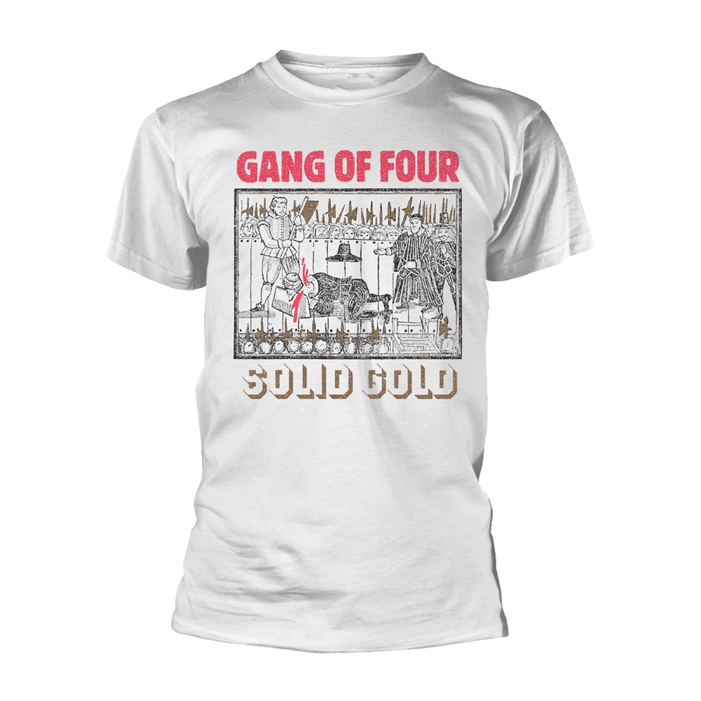 GANG OF FOUR SOLID GOLD T-Shirt XX-Large WHITE