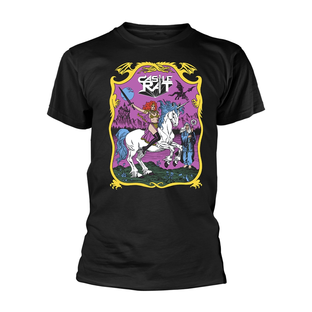 CASTLE RAT UNICORN RIDER T-Shirt XXX-Large BLACK