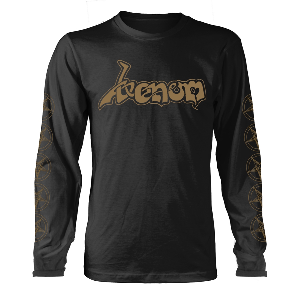 VENOM LOGO (GOLD) Long Sleeve Shirt XXX-Large BLACK