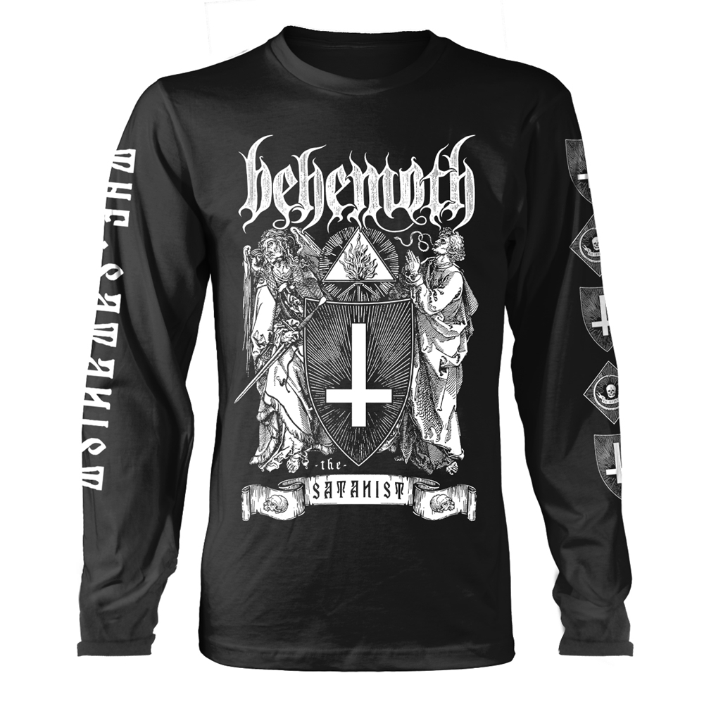 BEHEMOTH THE SATANIST (BLACK) Long Sleeve Shirt Small BLACK