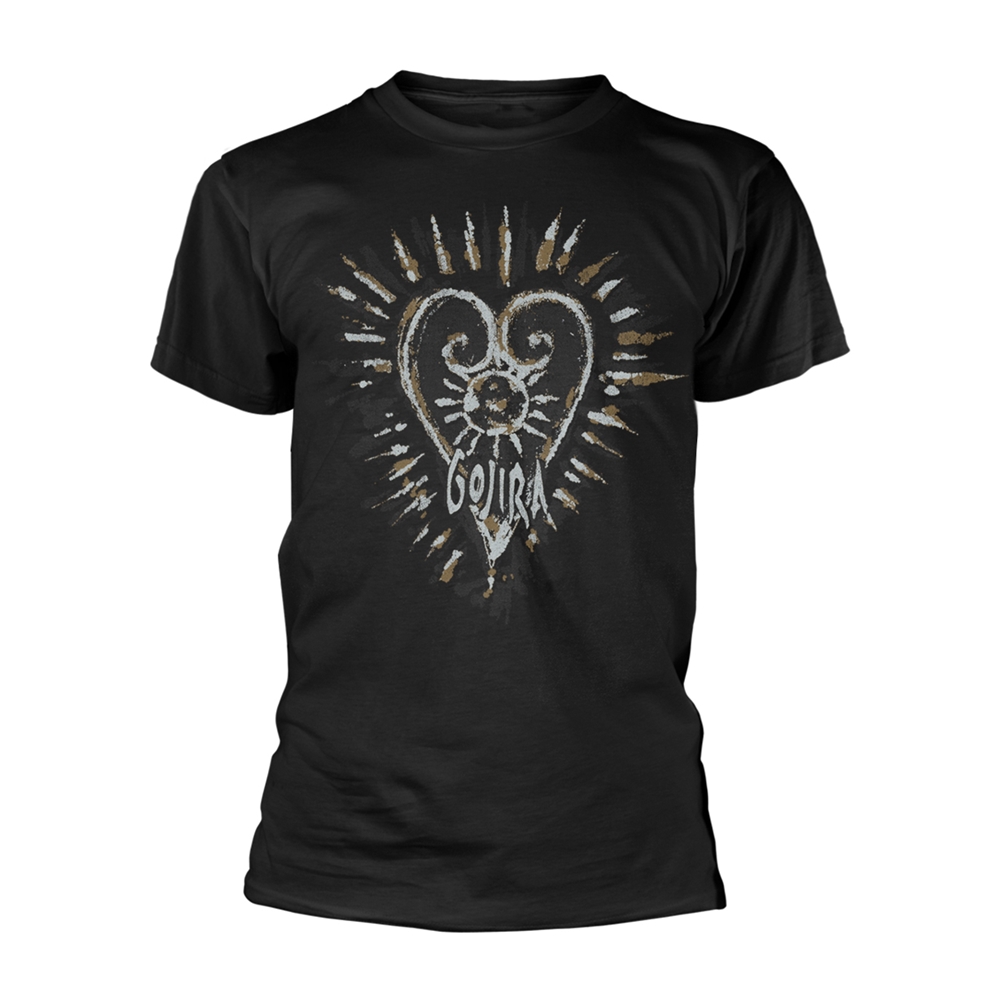 GOJIRA FORTITUDE HEART (ORGANIC) T-Shirt X-Large BLACK