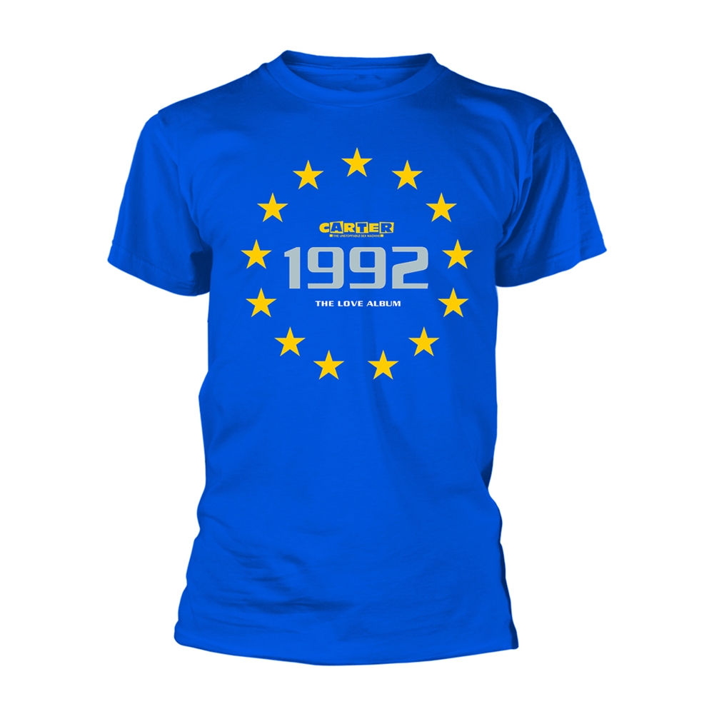 CARTER THE UNSTOPPABLE SEX MACHINE 1992 THE LOVE ALBUM T-Shirt Small BLUE
