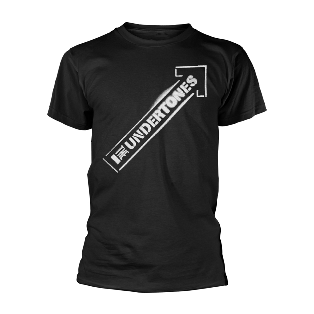UNDERTONES, THE ARROW SPRAY (WHITE) T-Shirt Small BLACK