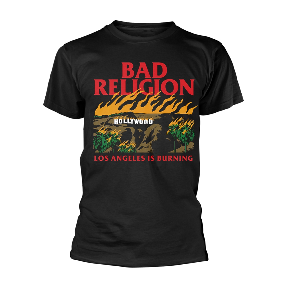 BAD RELIGION BURNING T-Shirt XX-Large BLACK