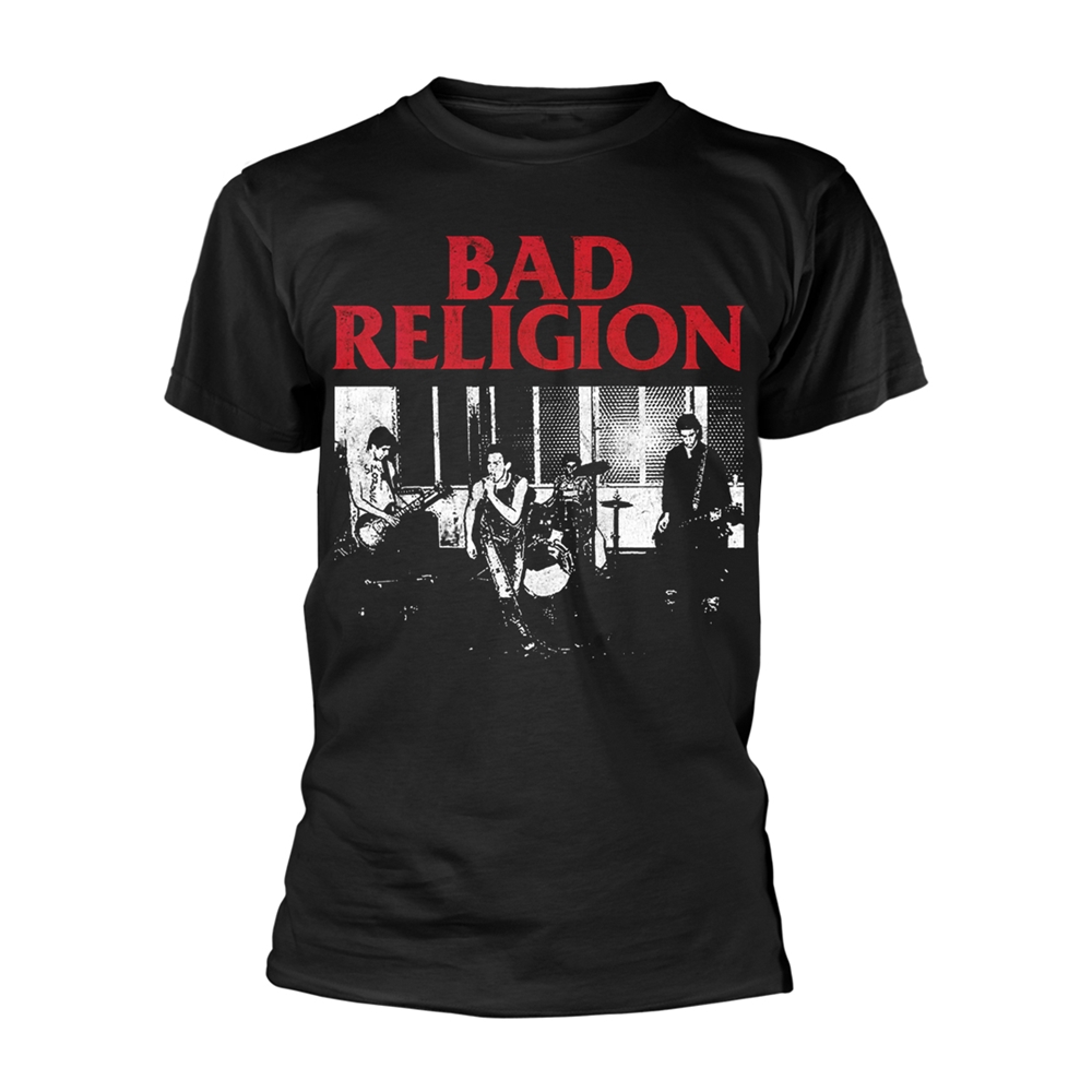 BAD RELIGION LIVE 1980 T-Shirt Small BLACK