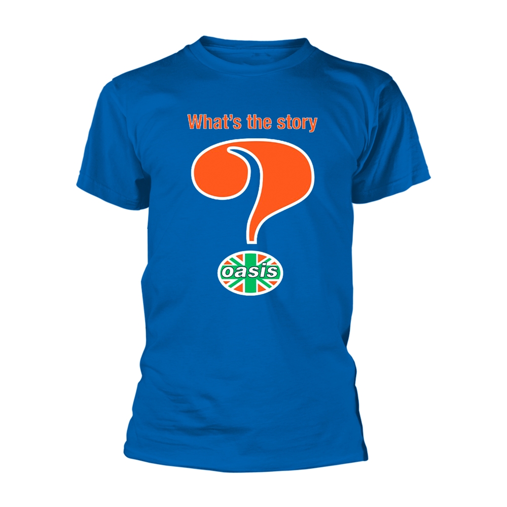 OASIS QUESTION MARK (ROYAL) T-Shirt Small BLUE