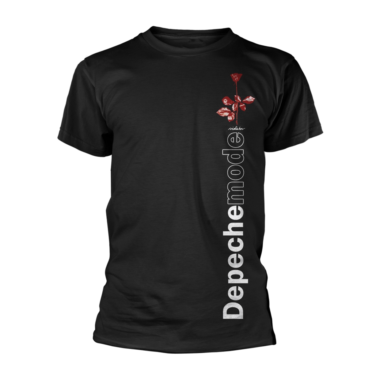 DEPECHE MODE VIOLATOR SIDE ROSE T-Shirt Large BLACK
