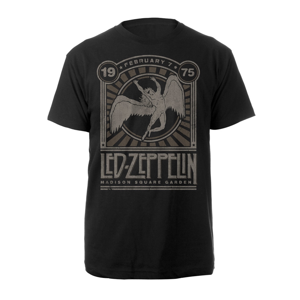 LED ZEPPELIN MADISON SQUARE GARDEN 1975 T-Shirt XX-Large BLACK