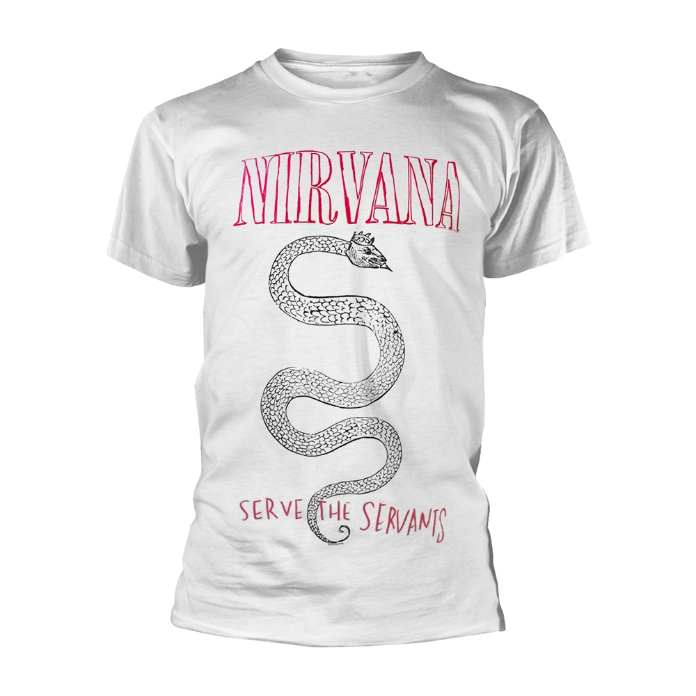 NIRVANA SERPENT SNAKE T-Shirt Large WHITE