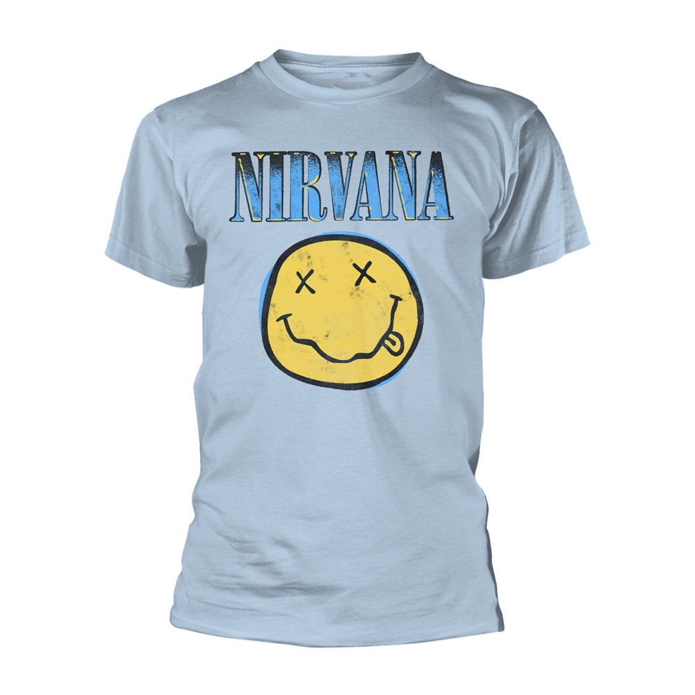 NIRVANA XEROX FACE (BLUE) T-Shirt XX-Large BLUE