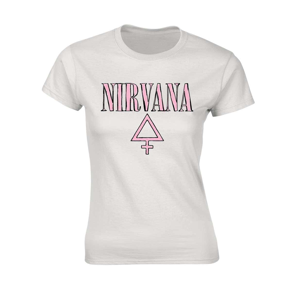 NIRVANA FEMME T-Shirt, Girlie  Womens: 12 OFF-WHITE
