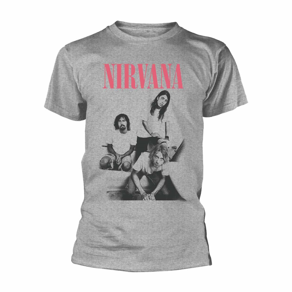 NIRVANA BATHROOM PHOTO T-Shirt XX-Large GREY
