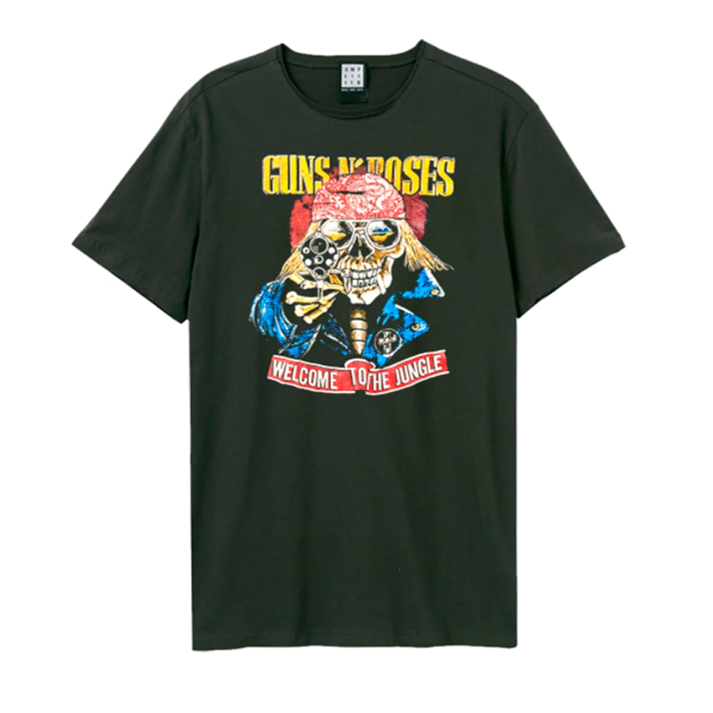 GUNS N' ROSES WELCOME T-Shirt Small GREY