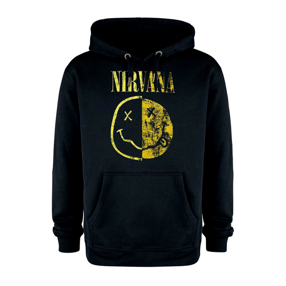 NIRVANA SPLICED Hooded Sweatshirt XX-Large GREY
